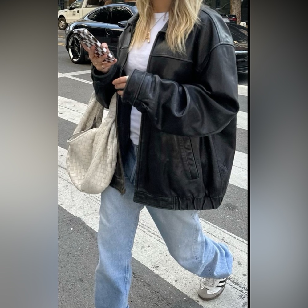 Vintage Black Leather Jacket